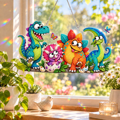 🔥Last Day 50% OFF - 🐦✨ Sunny Birds Diamond Art Suncatcher DIY Kit