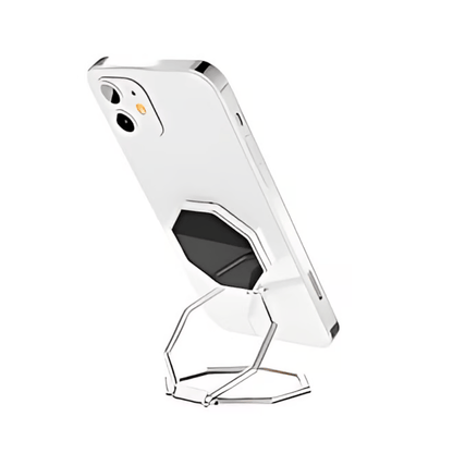 Octagonal Foldable Metal Phone Ring Stand | Magnetic Car Mount Compatible