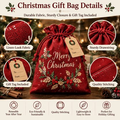 ✨6 Pcs Christmas Gift Sacks-🎁Best Gift For Your Family & Friends!