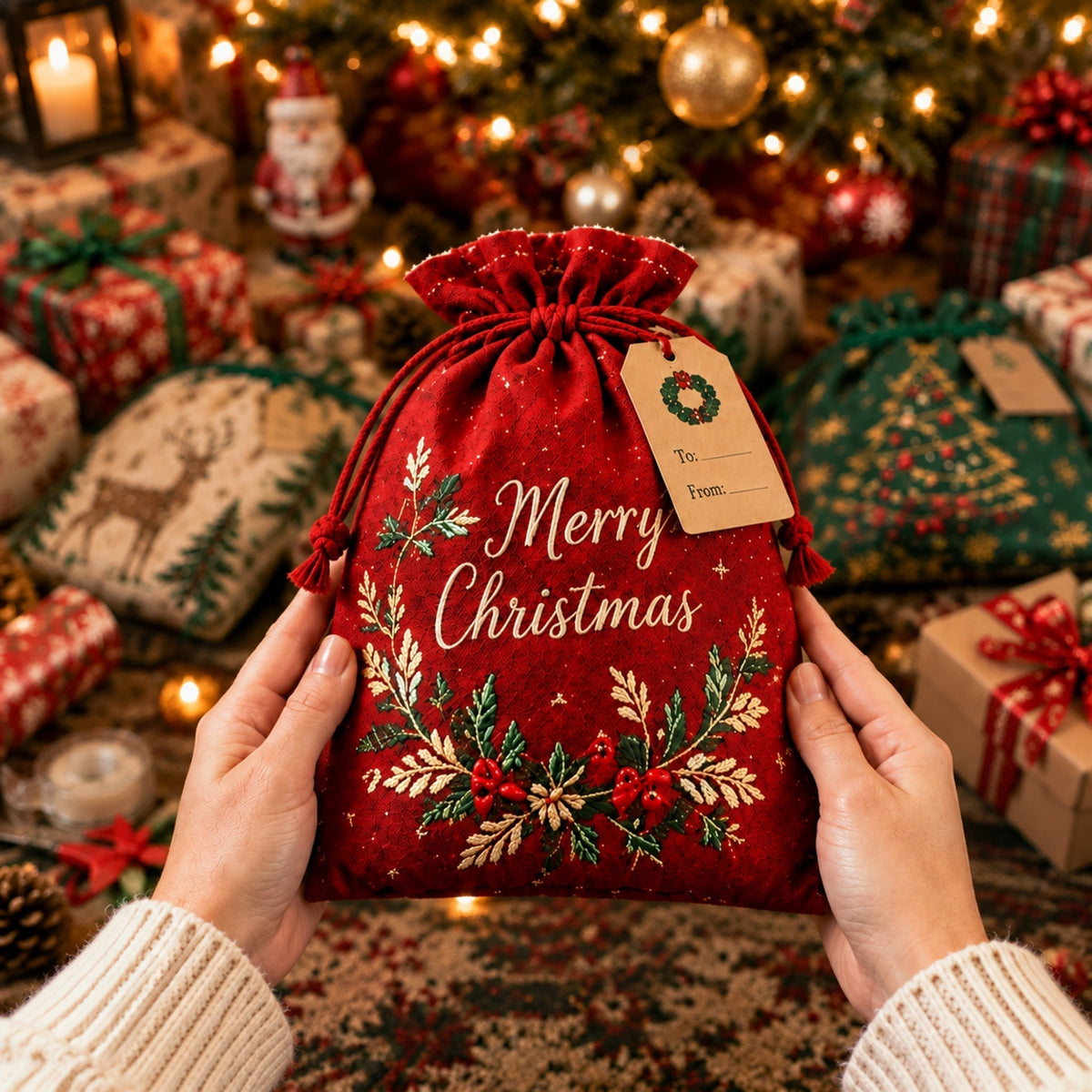 ✨6 Pcs Christmas Gift Sacks-🎁Best Gift For Your Family & Friends!