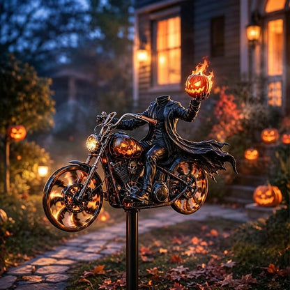 🔥HALLOWEEN MOTORCYCLE-THEMED GARDEN WINDMILL