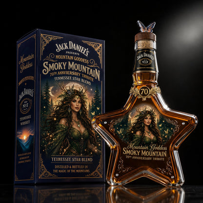 🌄🥃The Mountain Goddess Star-Shaped Decanter: Smoky Mountain Tribute Edition