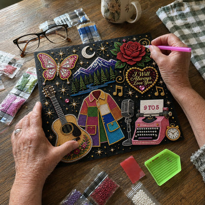 🎁🎤 Premium 3D Pearl Dolly Country Music Tribute Art Kit 💎✨