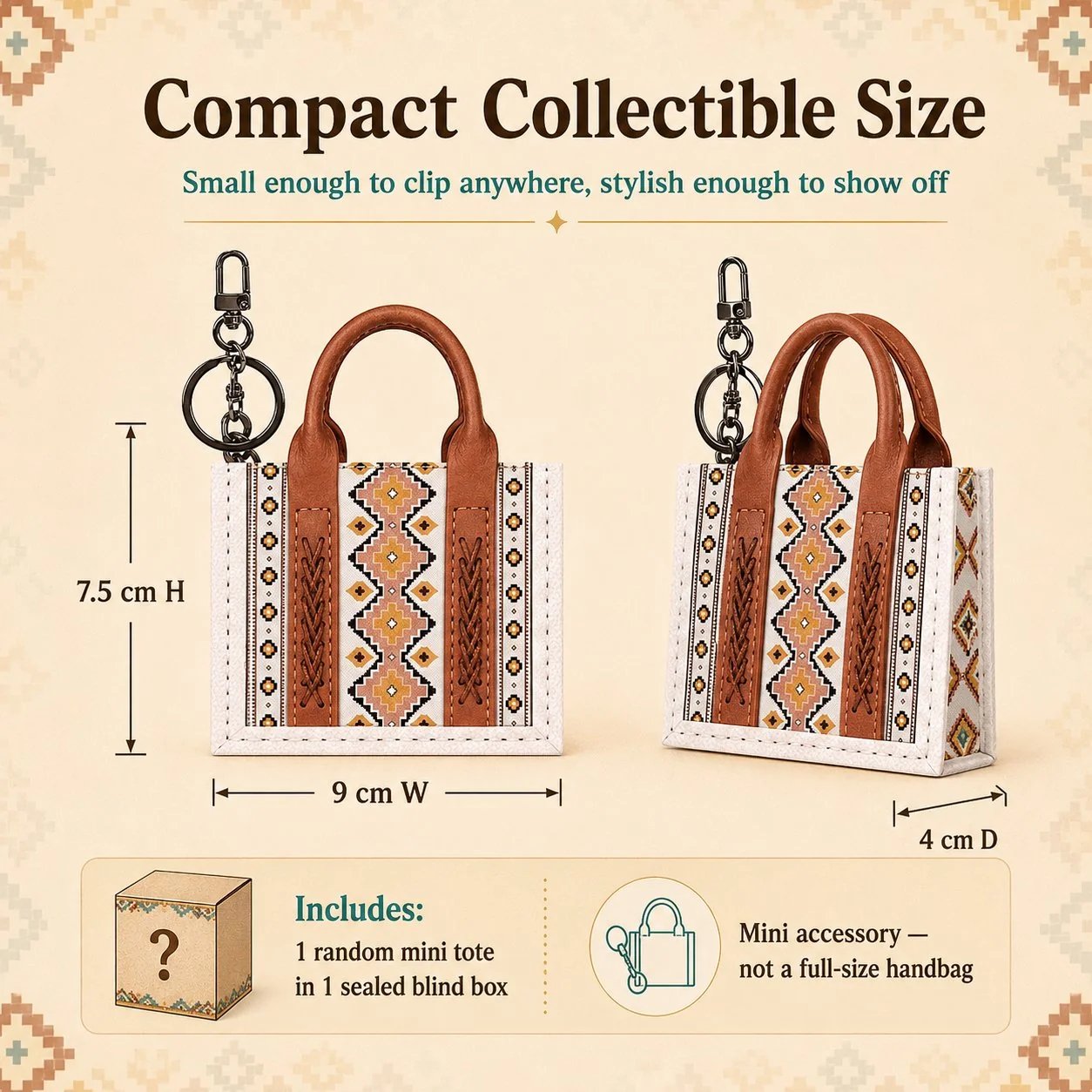 🔥HOT SALE🔥🤠Southwestern Mini Tote Blind Box – Unbox a Little Western Surprise