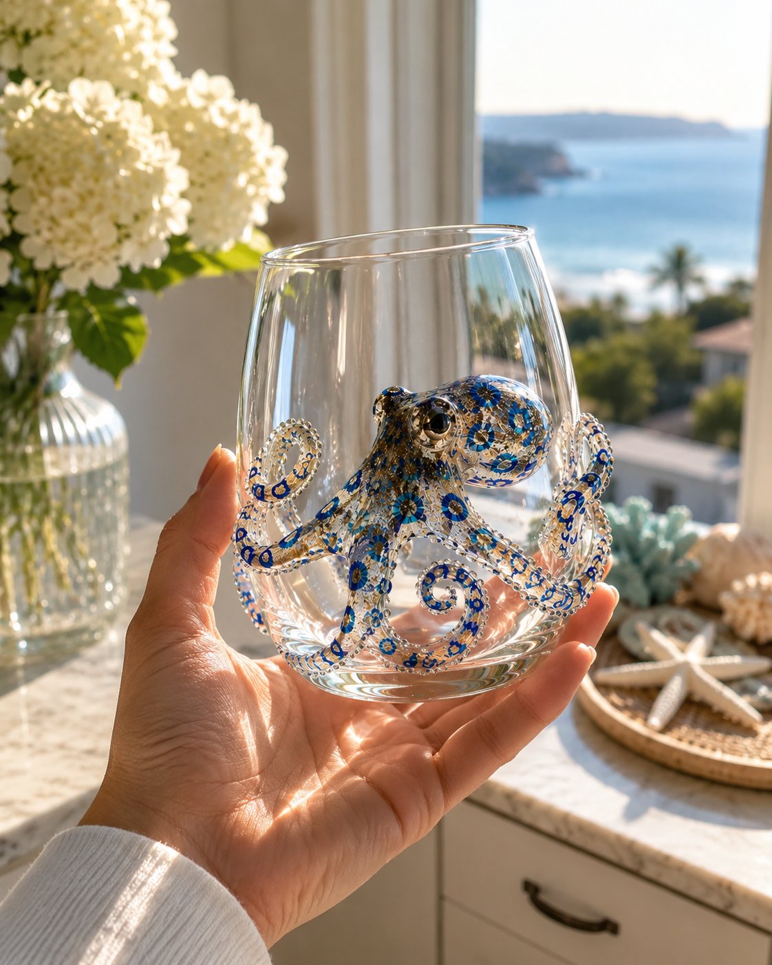 🐠✨ Handcrafted 3D Ocean Animal Glassware🐙Turn Every Sip into an Ocean Adventure