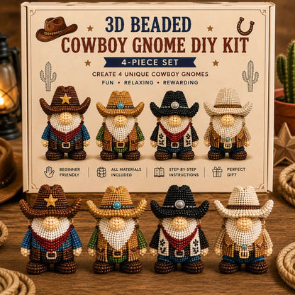 🇺🇸 3D Beaded Patriotic Gnome DIY Kit ✨ Celebrate Freedom With Handmade American Spirit ❤️🤍💙
