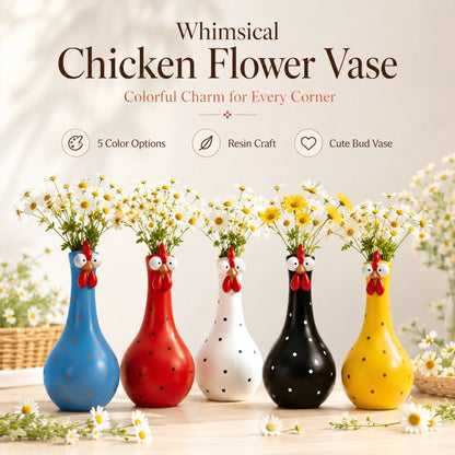 Cluck & Bloom™ Whimsical Chicken Flower Vase