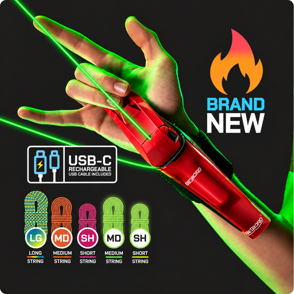 ⚡ 50% OFF⚡ | Rechargeable Wrist String Launcher Toy