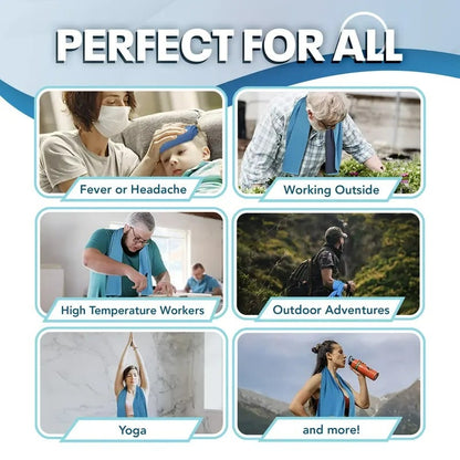 BUY 1 GET 1 FREE🌞Cooling Bottle - Cold Sweat Towel You Can Use Anywhere, Anytime! Reusable Soft Absorbent Cooling Portable