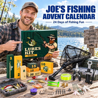 JOE'S FISHING ADVENT CALENDAR -24 Days of Angler's Christmas Advent Calendar🎣