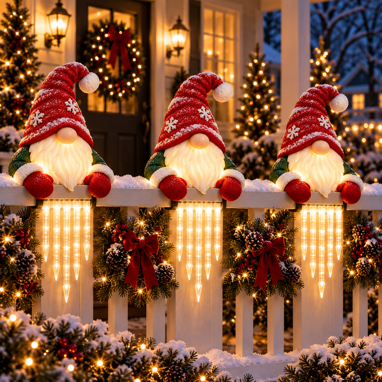 🐻🎄 Winter Light Cute Bear Icicle Light