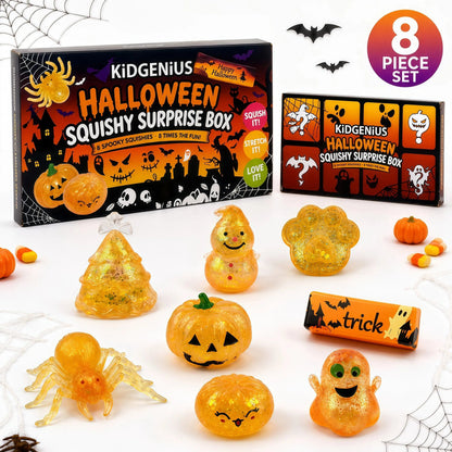 Halloween 8-Pack Glitter Squishy Surprise Box