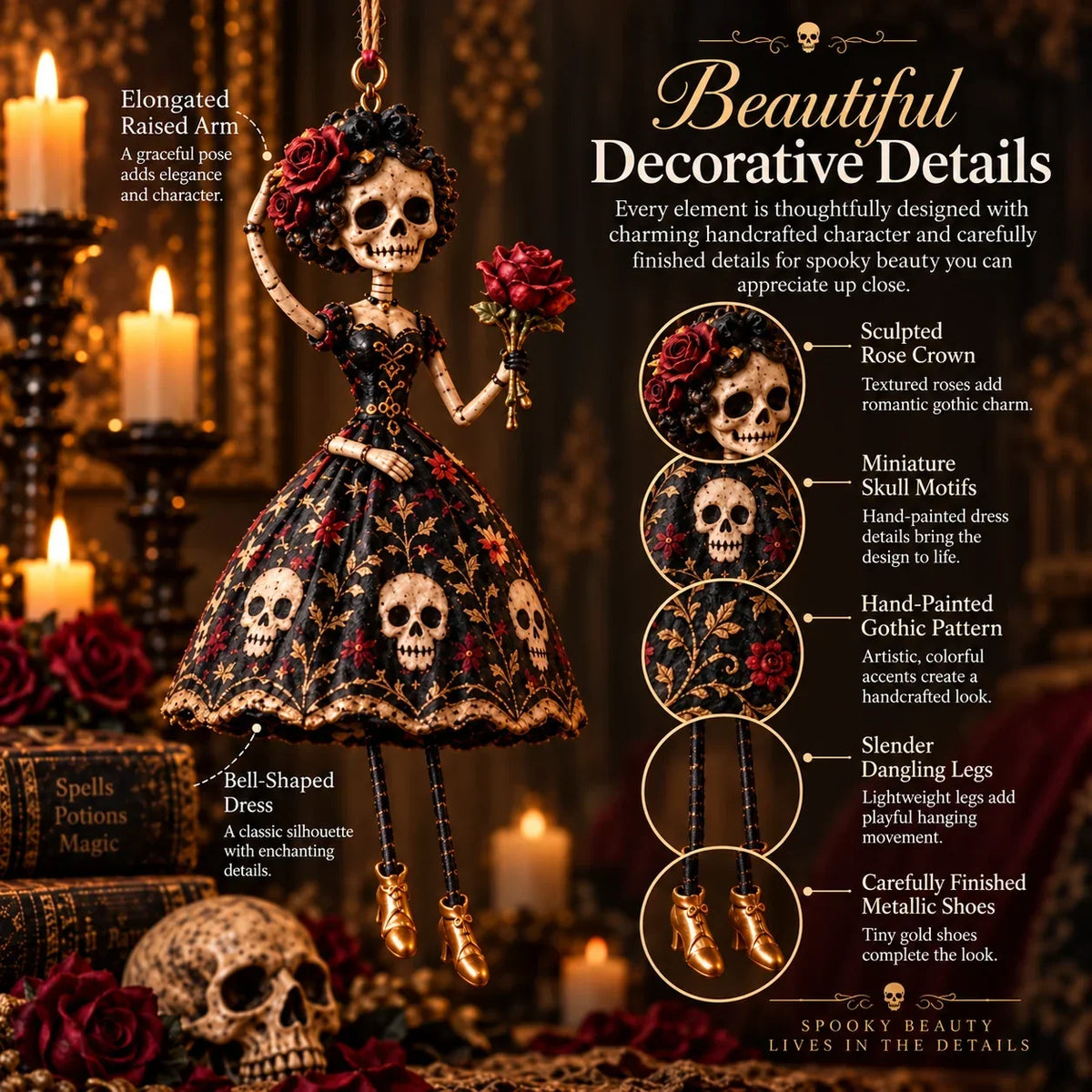 🎃Midnight Ladies™ – Gothic Halloween Hanging Decor🖤