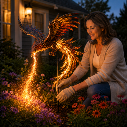 ✨Solar Powered Phoenix Fire Garden Light