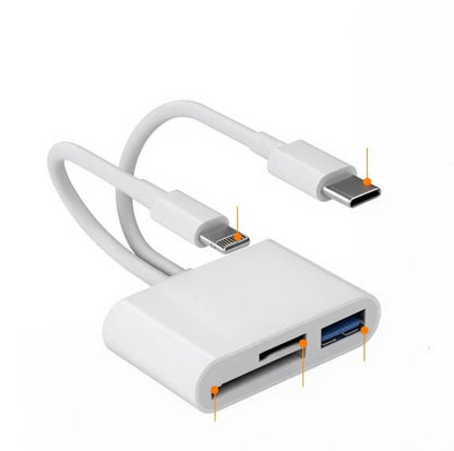 🔥HOT SALE🔥 5-in-1 SD Card Reader for iPhone,iPad,Android