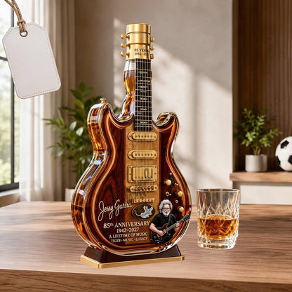 Jerry Garcia 85th Anniversary Tiger Guitar Glass Decanter