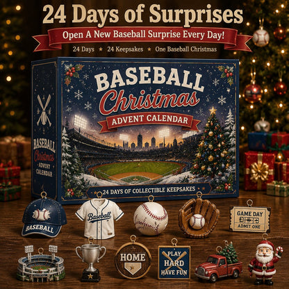 🎄⚾ Baseball Christmas Advent Calendar – 24 Days of Collectible Baseball Keepsakes 🎁✨