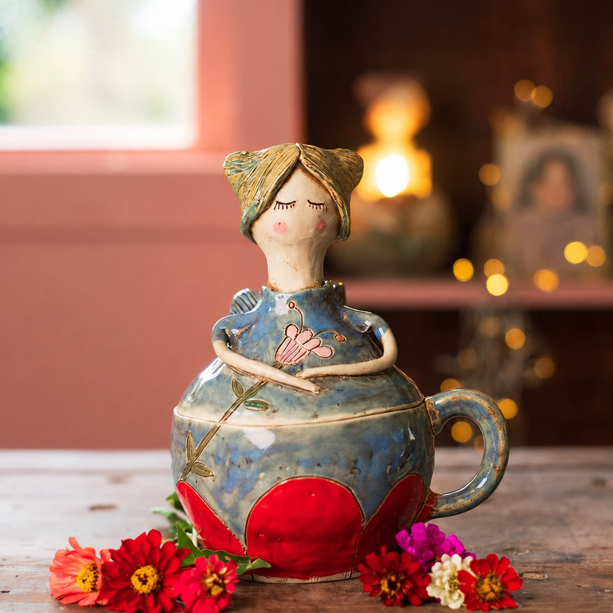 💖 Handmade Fairies Storage Jar/Mug 🎁