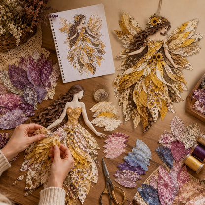 🧚‍♀️🌸 Premium Fairy Patchwork DIY Kit | Handmade Fantasy Wall Decor ✨