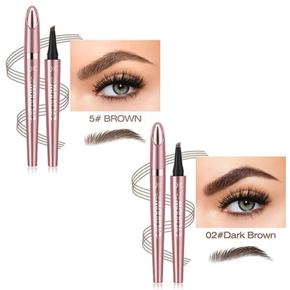 🎁Buy 1 Get 1 Free✨Waterproof Micro-Fork Eyebrow Pencil, Long-Lasting Brow Pen for Natural Hair-Like Strokes