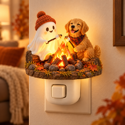 Campfire Companions™ Flickering Plug-In Night Light