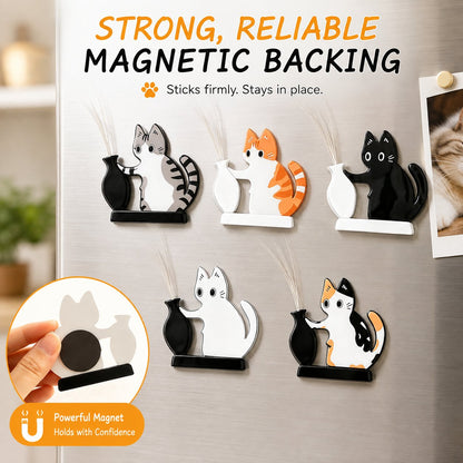 5 Pcs Cat Whisker Holder Refrigerator Magnets, Pet Memorial Decor