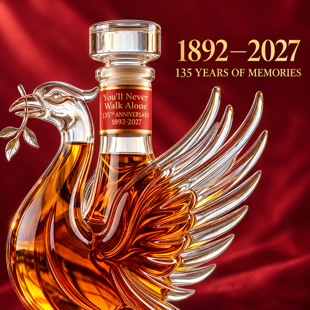 L.F.C. 135th Anniversary Whiskey Bottle