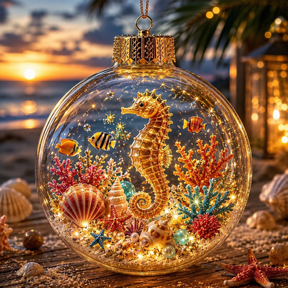 🌊Summer Ocean Animal Lighted Diorama Ornament