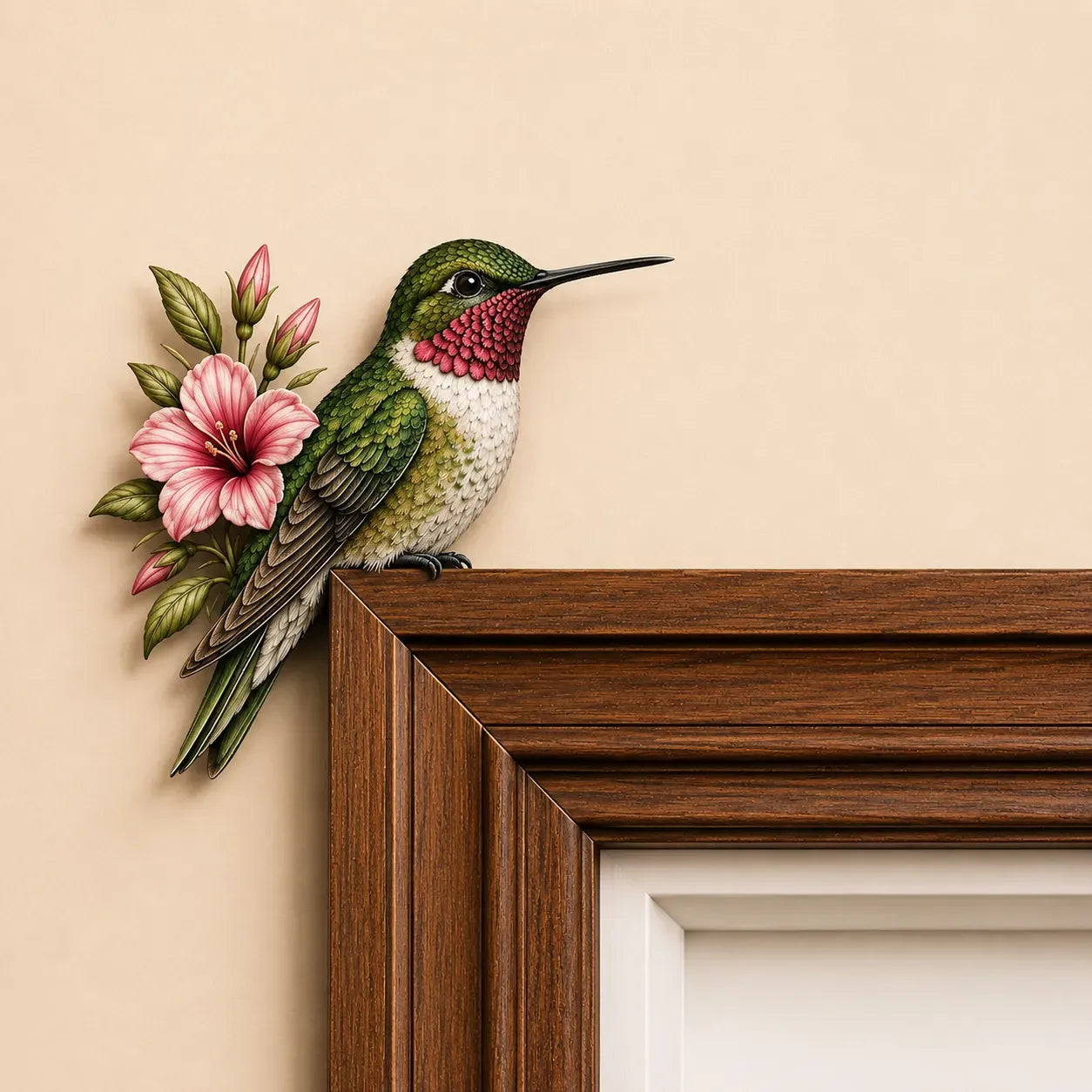 🦉🌿 Watchful Woodland Owl Perch – Charming Doorway & Shelf Corner Decor