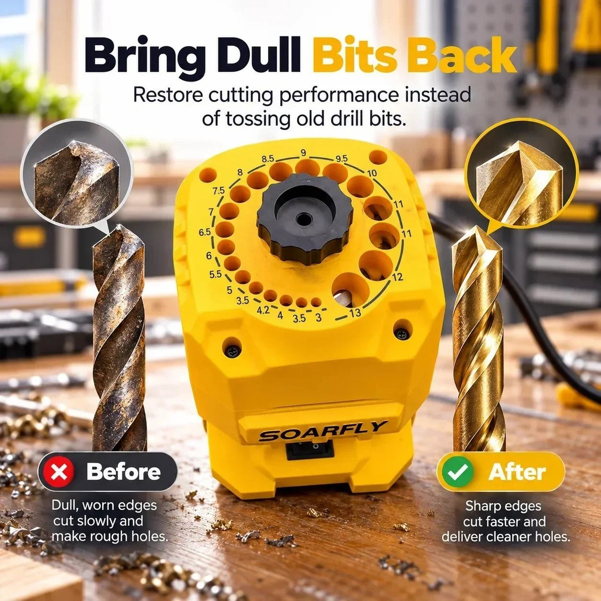 🔥🎁🔧 Electric Drill Bit Sharpener – Fast & Precise Sharpening ⚡