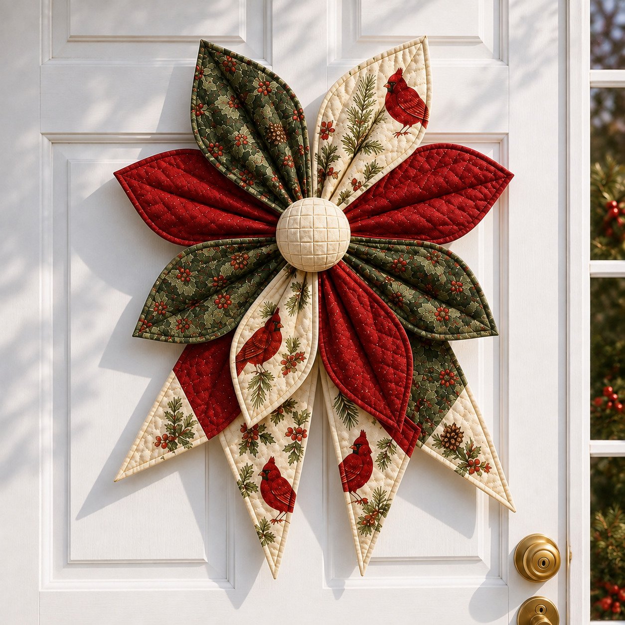 🎀 Oversized Quilted Bow Sewing Kit | Coordinated Printed Fabrics, Soft Batting, Pre-Designed Templates & Complete Supplies for a Full 23–25 in Statement Bow 🍁✨