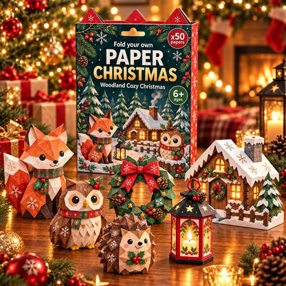 🎄✨ Create Your Own Christmas Magic – Easy 3D Layered Paper Craft Kit for Beginners