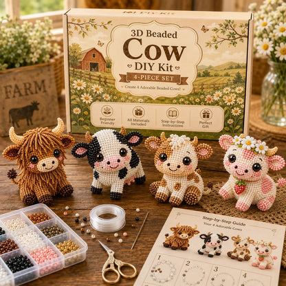 🐦LIMITED TIME SALE 50% OFF🧵✨ Creative Beaded Mini World 3D DIY Kit Collection👠