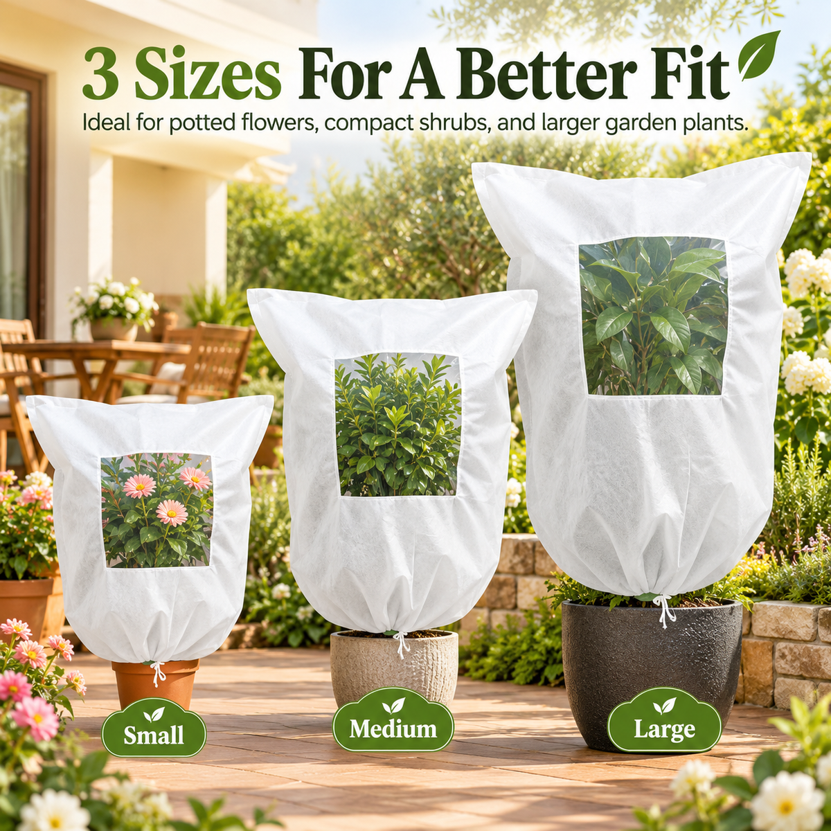 ✨ Plant Frost Cover Nonwoven Reusable Warm Shrubs Blanket