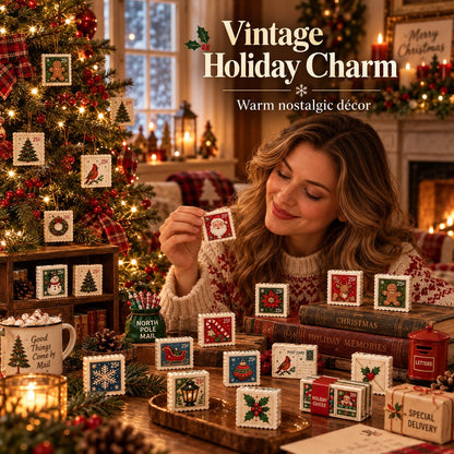 📮🎄 24 Days of Vintage Christmas Mail – Nostalgic Postal Ornament Countdown Collection