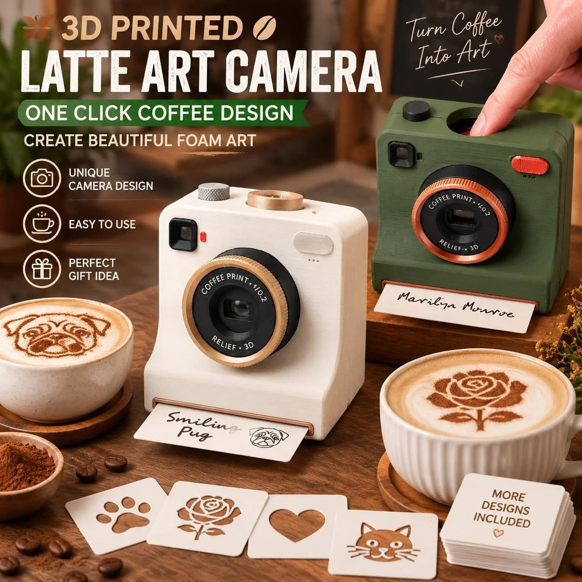 ☕✨ 50% OFF Smart Latte Art Maker Camera Tool 🎨 Create Beautiful Coffee Designs At Home(✨Buy 2 Free Shipping)