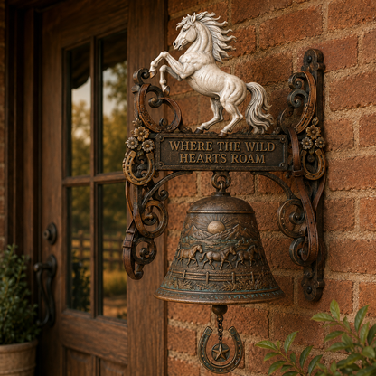 🐎White Stallion Western Welcome Bel🔔