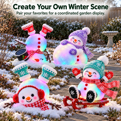 ☃️ Adorable Light-Up Snowmen | 4 Cute Christmas Garden Style 🎁