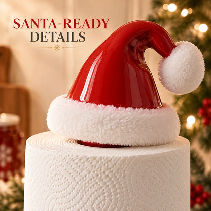 🎅 Santa Hat Christmas Paper Towel Holder | Festive Holiday Kitchen Decor 🎄