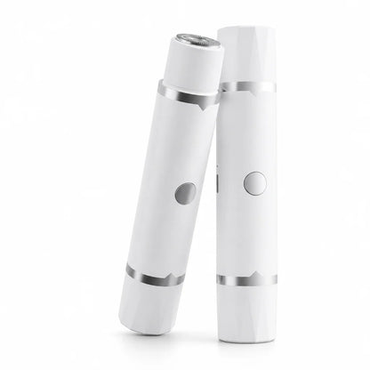 Portable Electric Hair Remover for Women Dual Head Body Shaver and Bikini Hair Trimmer