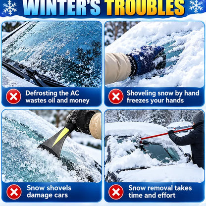 ❄️ No More Scraping! Magnetic Windshield Snow & Ice Shield 🚗