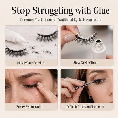 🥳2026 HOT SALE🥳💞50K+ SOLD! ✨👁️ 50% OFF! Self-Adhesive False Eyelashes – 3-second apply with no messy glue. Waterproof, secure & natural 3D look for effortless beauty! 🛡️💪