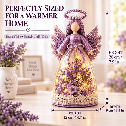 🎁 Lighted Floral Angel Figurine