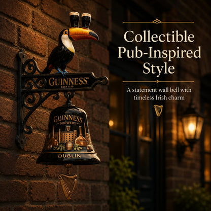 🍺🔔 Guinness Toucan Cast Iron Door Bell