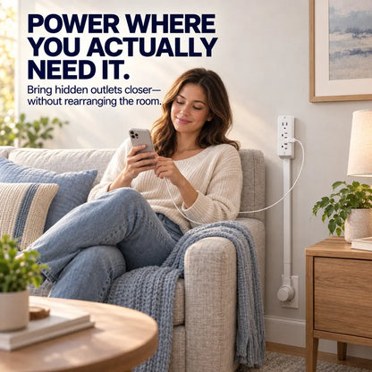 🔌 Rotating Wall Outlet Extender – Bring Hidden Outlets Within Easy Reach