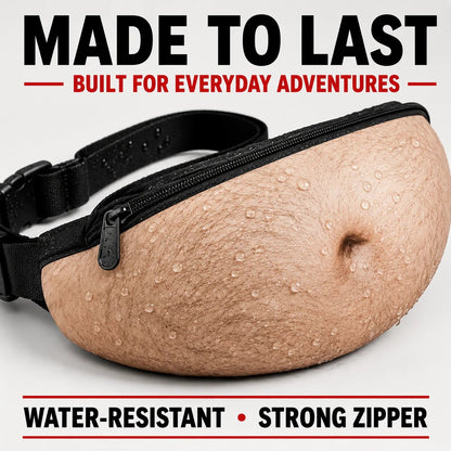 🍺😂 Ultimate Beer Belly Illusion Waist Pack – Hilarious Party Bag for Dads & Bros