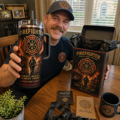 🚒Courage • Honor • Sacrifice Firefighter Tumbler