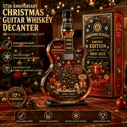 Rockin’ Christmas Guitar Collector Display – 1969‑2026 Anniversary Edition
