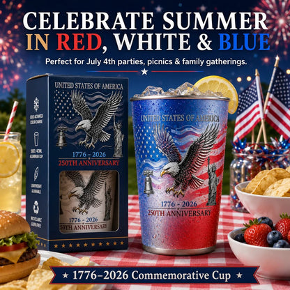 🔥LAST DAY 70% OFF🦅 Pour Ice-Cold Beer | USA 250th Anniversary Color Changing Cup 🎉