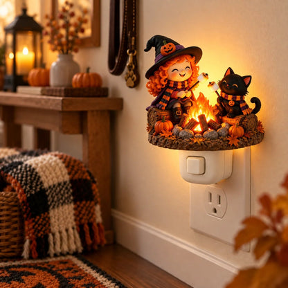 🔥LAST DAY 50% OFF - Fireside Friends™ | Flickering Campfire Plug-In Night Light
